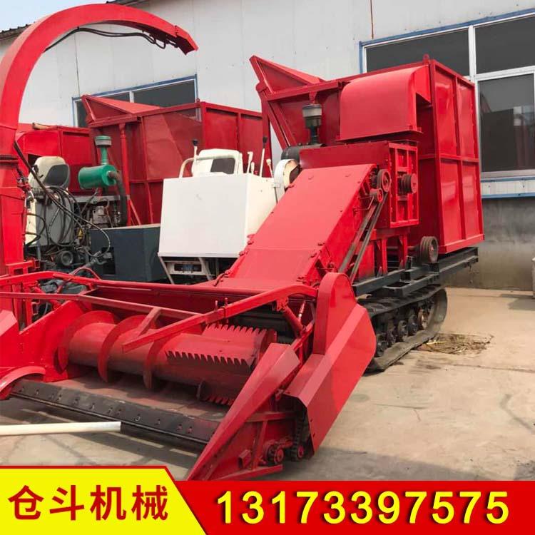 大型全自动牧草青贮机地滚刀履带式玉米秸秆青储机收割机