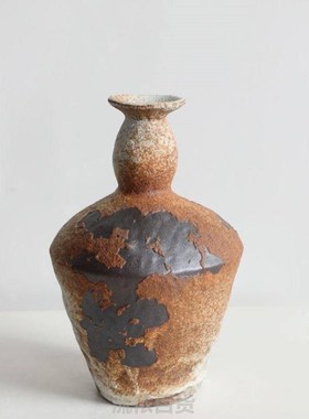 摆件花瓶复古纯手工天然永生玄关寂水培做白色装饰酒店陶瓷家居款