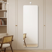 法式 饰镜家用衣帽间等身试衣镜定制电箱遮挡全身照衣镜 入户装