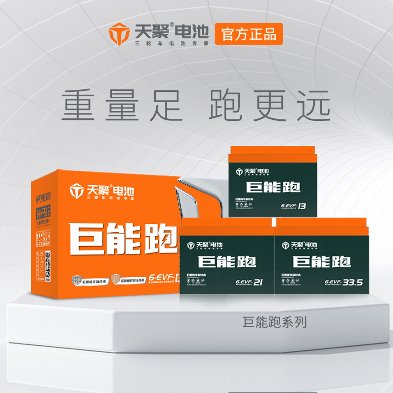 天聚电池巨能跑系列48V60V72V二轮三轮车铅酸蓄电池电动车电池