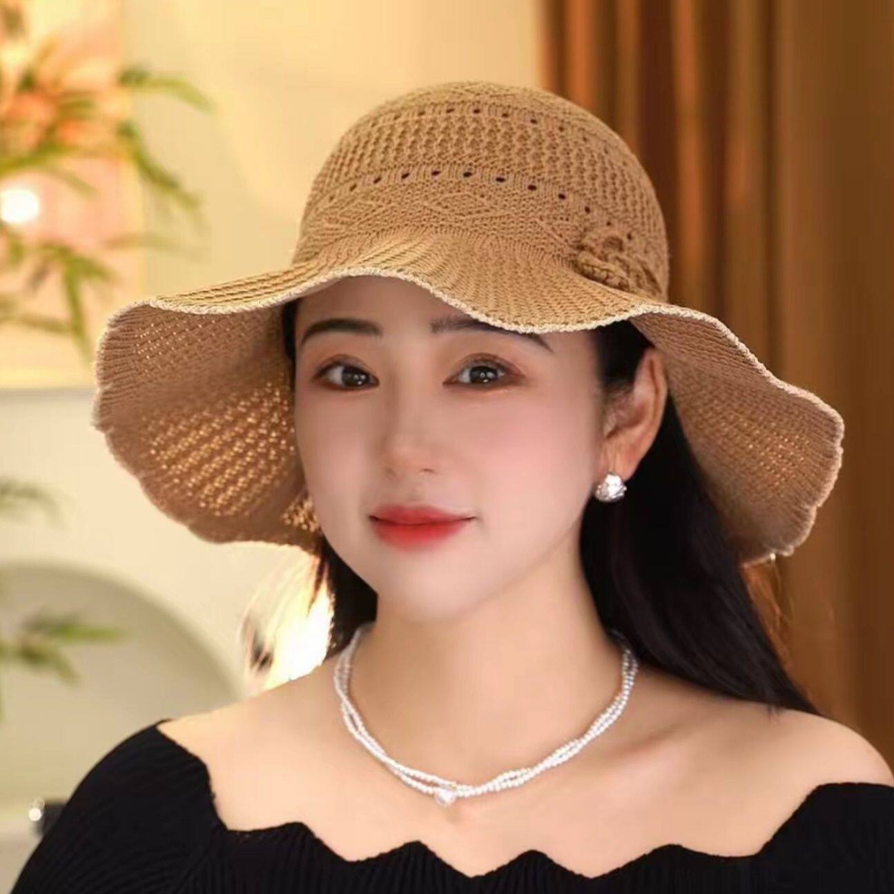 2026新款夏季平顶帽子女款大头围