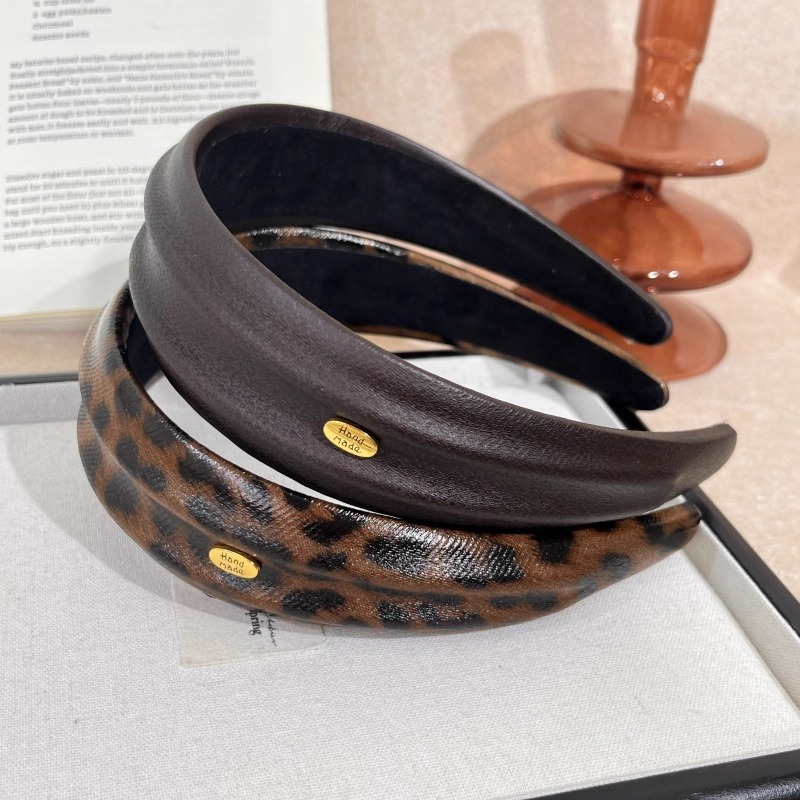 韩国新款高级感羊皮发箍女高颅顶压发发捆发饰头饰头箍发饰Z0578