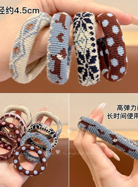 2025新款高端高马尾不塌头绳女成人扎头发发圈皮筋高弹力耐用发绳