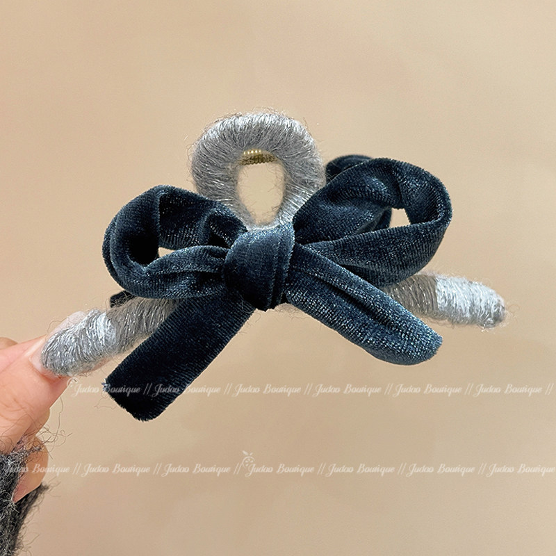韩国东大门ins高档发夹法式小香风丝绒蝴蝶结抓夹 气质盘发鲨鱼夹,饰品/流行首饰/时尚饰品新,发饰,淘宝优惠券,粉丝福利购,淘宝优惠卷