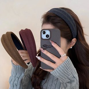 高颅顶压发宽边发箍女2026新款时尚简约百搭头箍外出洗脸发卡头饰