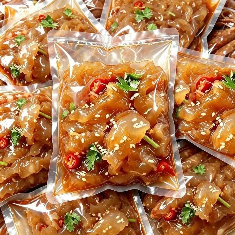 大海珍品】精选海蜇头鲜嫩脆爽500克/袋野生海蜇下酒菜凉拌菜必备