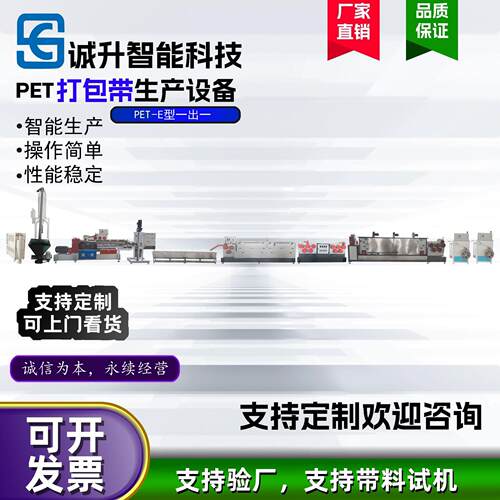 PET-E型一出一打包带生产线 专业打包带生产线设备可联系沟通
