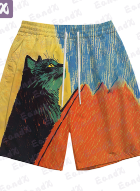 New Animal Cats Shorts For Women Quick Drying Women's Shorts