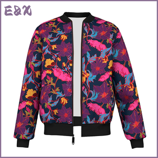 Floral Jackets For Women Long Sleeves Autumn Women's Coats
