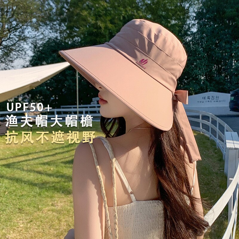 渔夫帽女夏季户外大帽檐遮阳