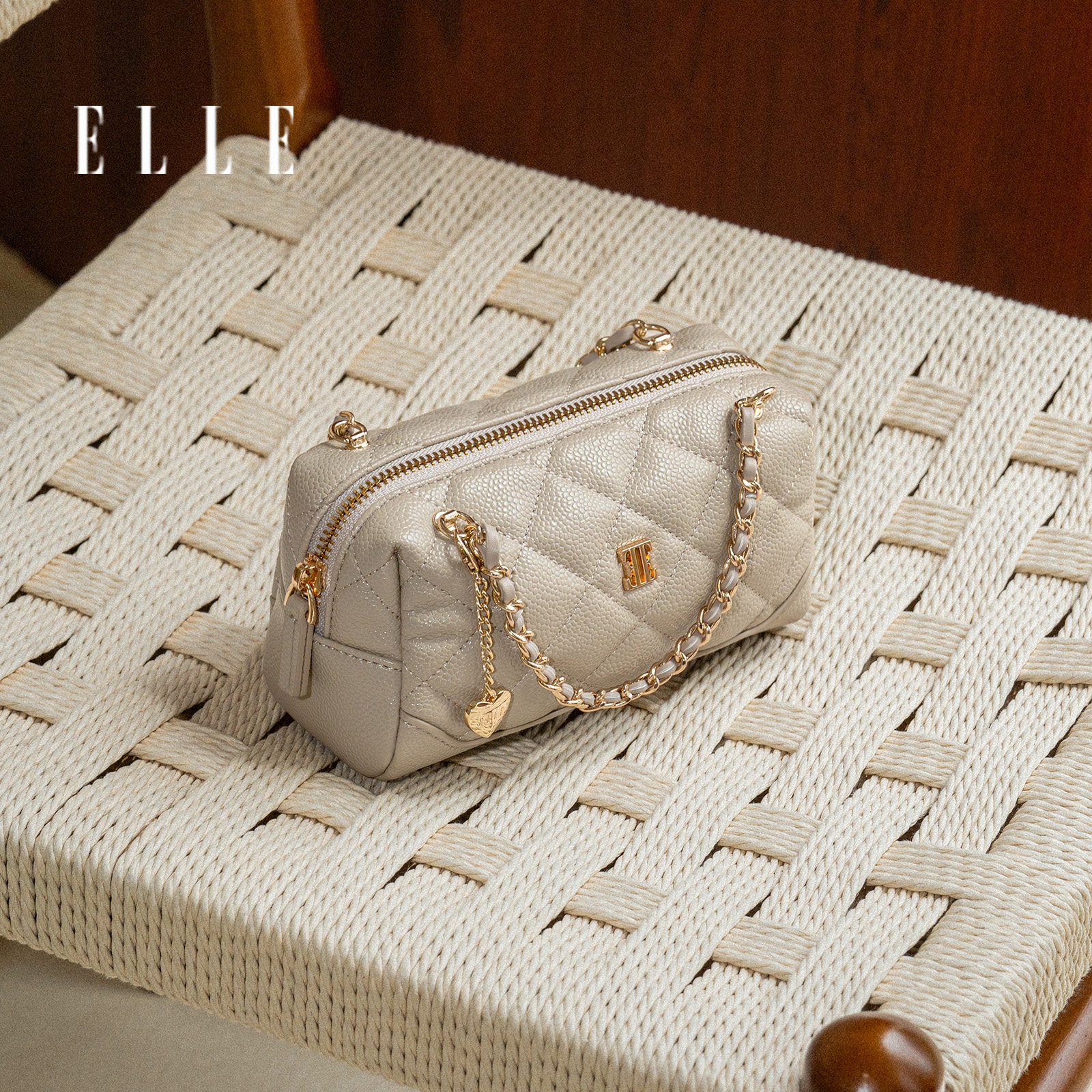 ELLE斜挎包轻奢小众通勤图片