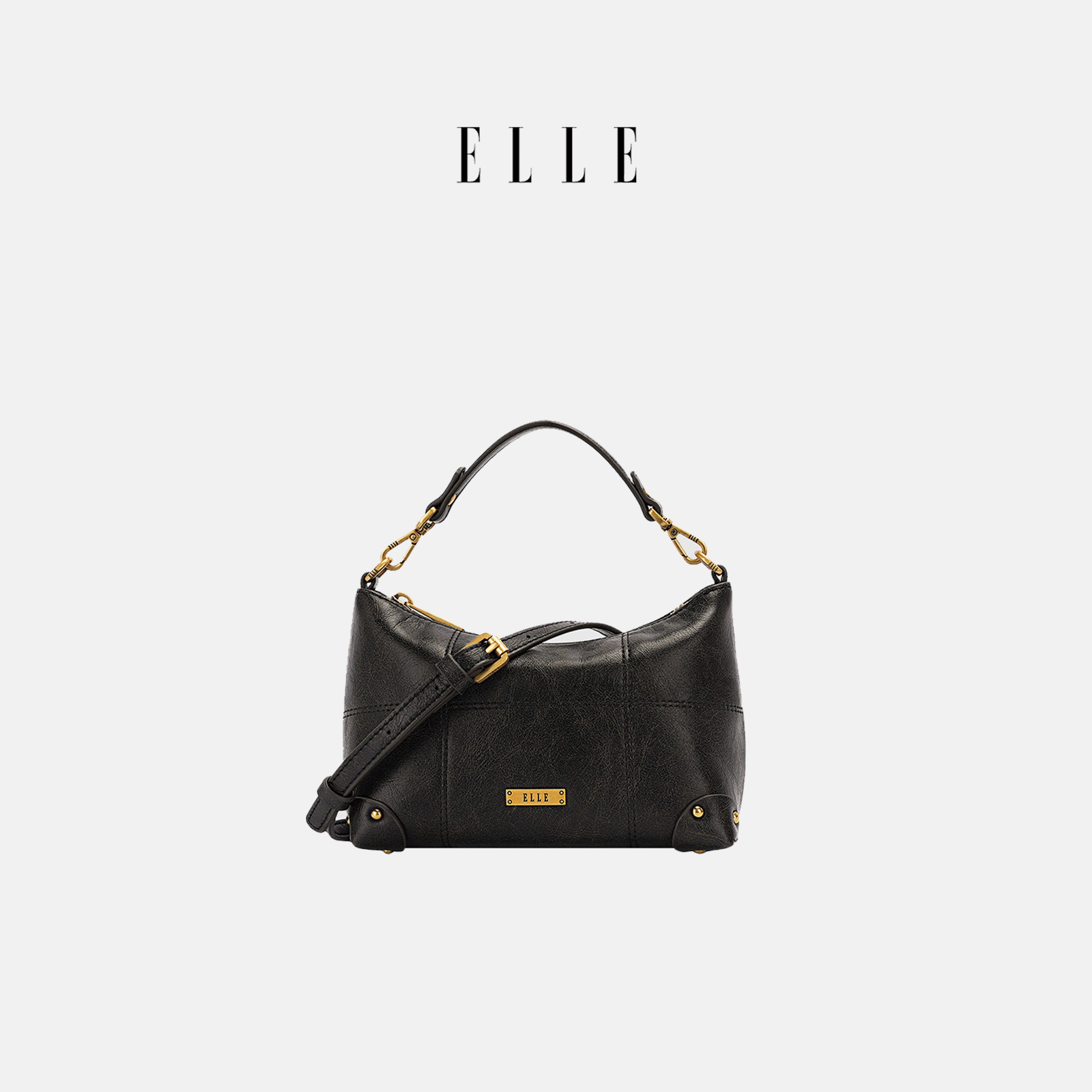 ELLE斜挎包高级感轻奢小众单肩包图片