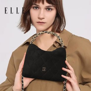 ELLE女包2025百搭链条包单肩斜挎包高级感小众设计手拎包46584F