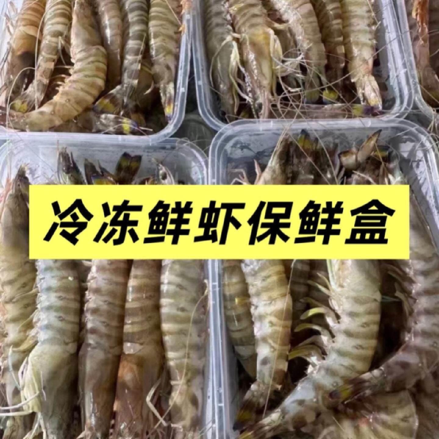冻虾盒塑料一次性冰盒冷藏冷冻盒子基围虾专用速冻保鲜对虾冰箱