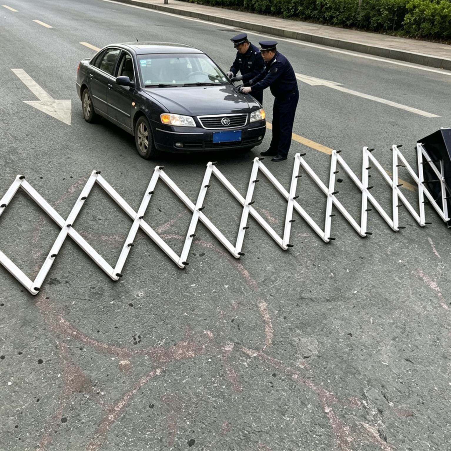 手动阻车路障全自动伸缩阻车路障便携式组车钉路障遥控阻车器开票