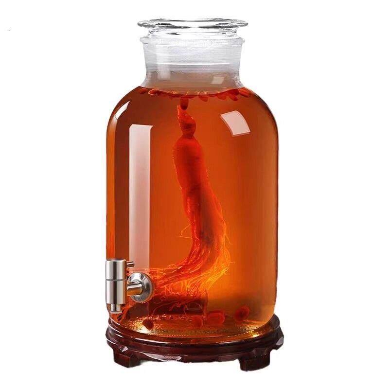 泡菜罐子玻璃玻璃密封罐玻璃瓶泡菜坛子玻璃罐青梅酒瓶泡酒瓶酒罐