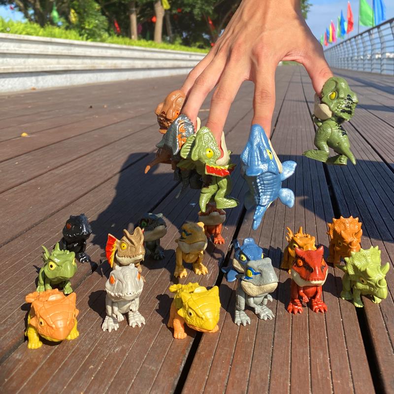 抖音同款咬手指恐龙玩具网红儿童咬手恐龙玩具新奇特模型袋装