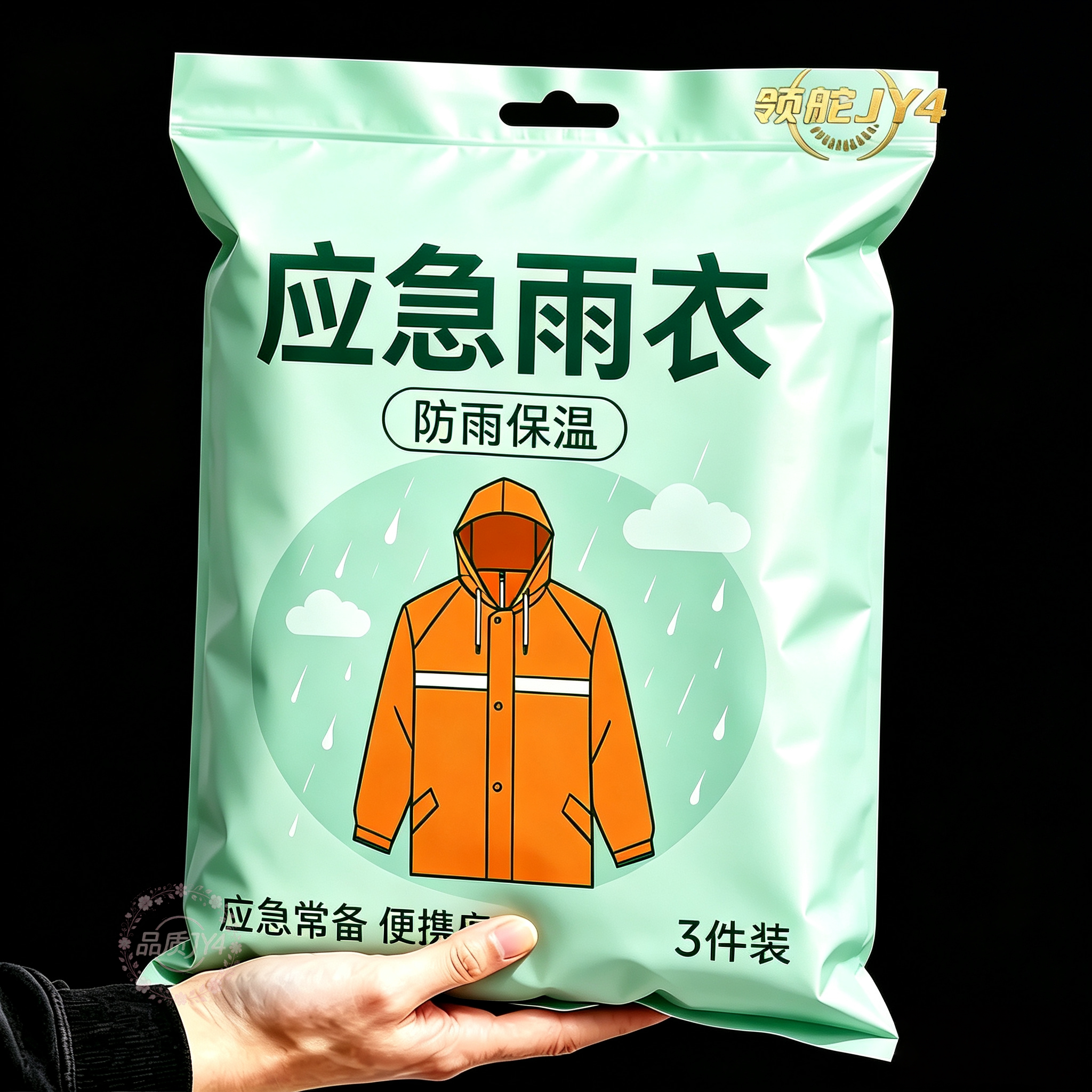 应急雨衣便携式加厚成人一次性户外骑行旅游防暴雨备用台风雨披