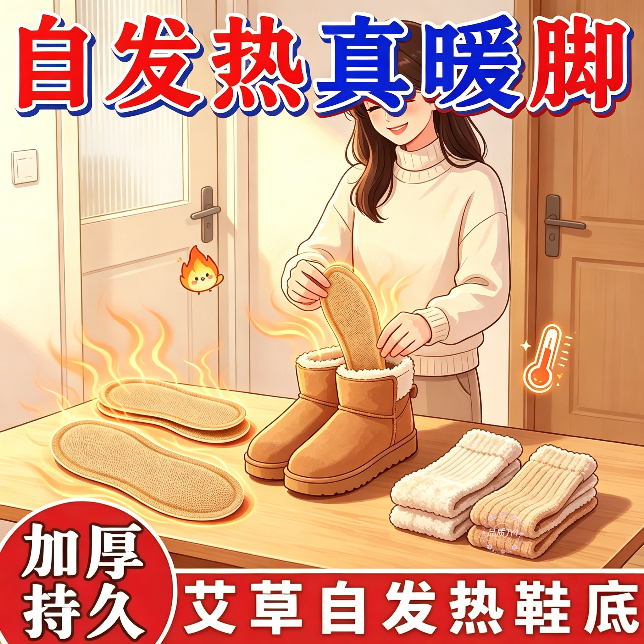 自发热鞋垫14小时保暖暖足贴图片