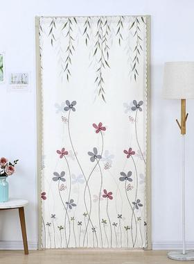 门帘布卧艺款魔孔术贴免打家用长隔断帘室客厅厨房卫生间03826遮