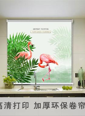 爆款定制帘卷帘窗免卷08402打孔安装遮阳隔热挡防水防遮油拉式遮