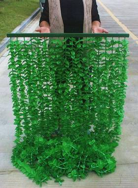 绿色叶子门帘四吧季客厅卧室玄隔断48913风水挂帘宾馆茶竹农庄帘