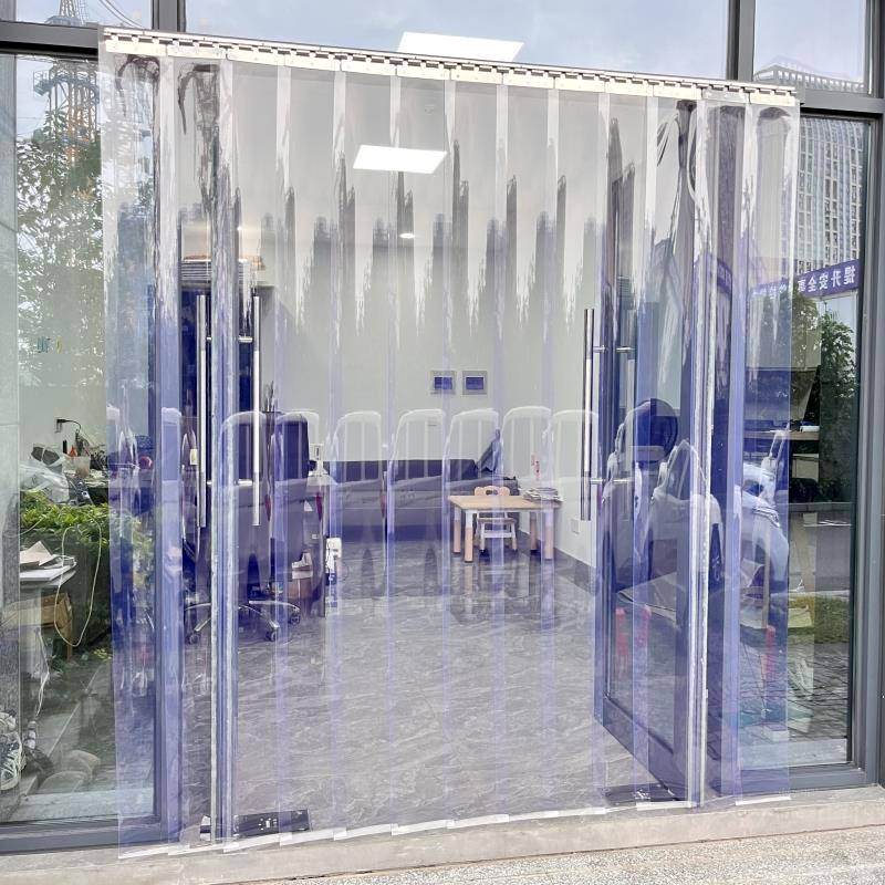 64065冬季软帘明塑料p冷vc挡风防尘隔断皮帘子商用隔气空门调帘透