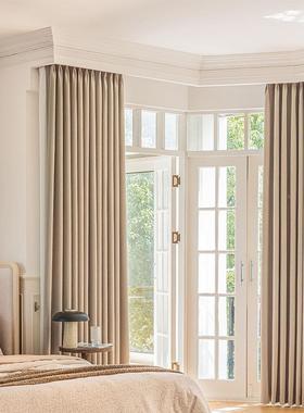 窗帘制上门测量计安式装欧式美中式设北欧简约54199现代定遮光窗