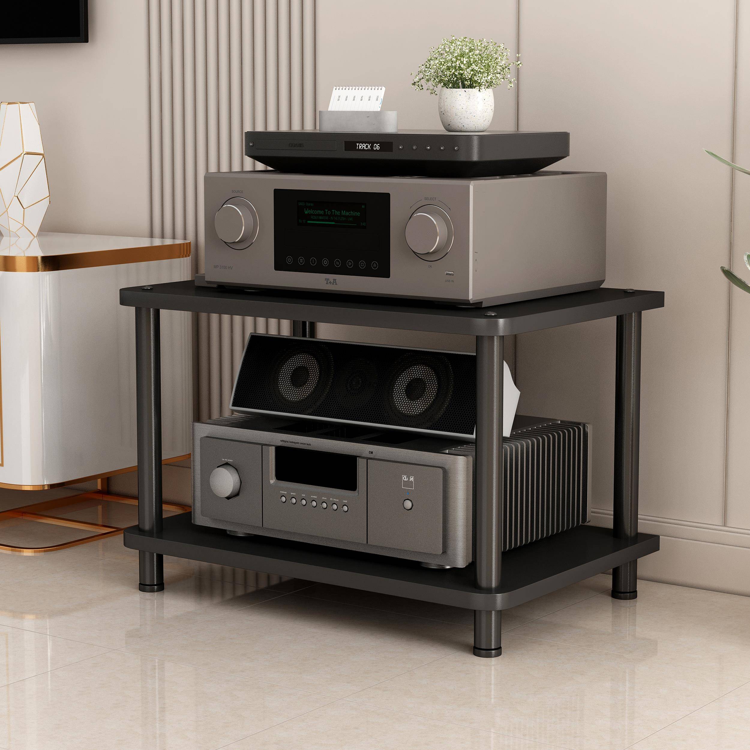 层高可定制大尺寸功放机架胆机甲类发烧音响家庭影院CD机柜脚架子