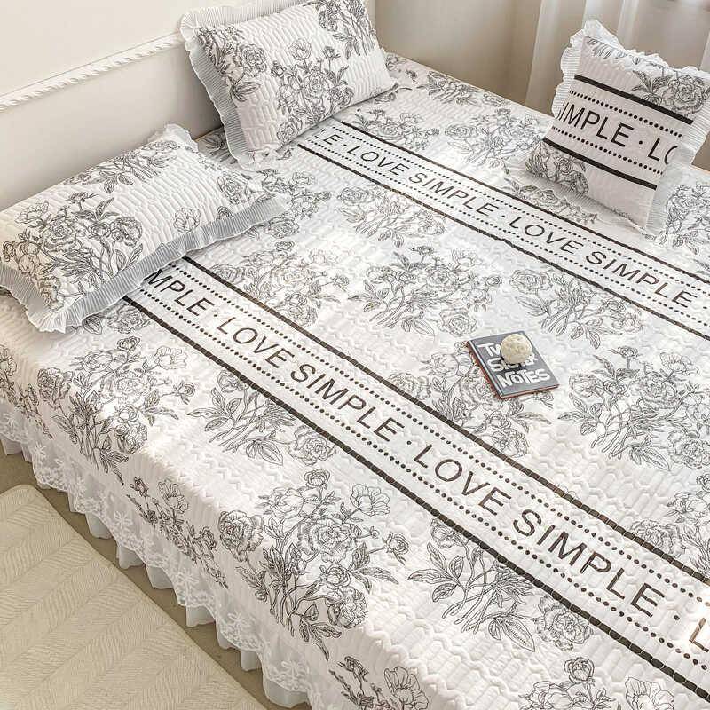 定制纯棉榻榻米床盖专用四件套农村大炕夹棉床单防滑炕盖四季通用