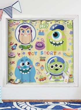 卧小窗帘54546儿童房男窗孩维尼熊窗户帘室子飘环保全遮光2025新