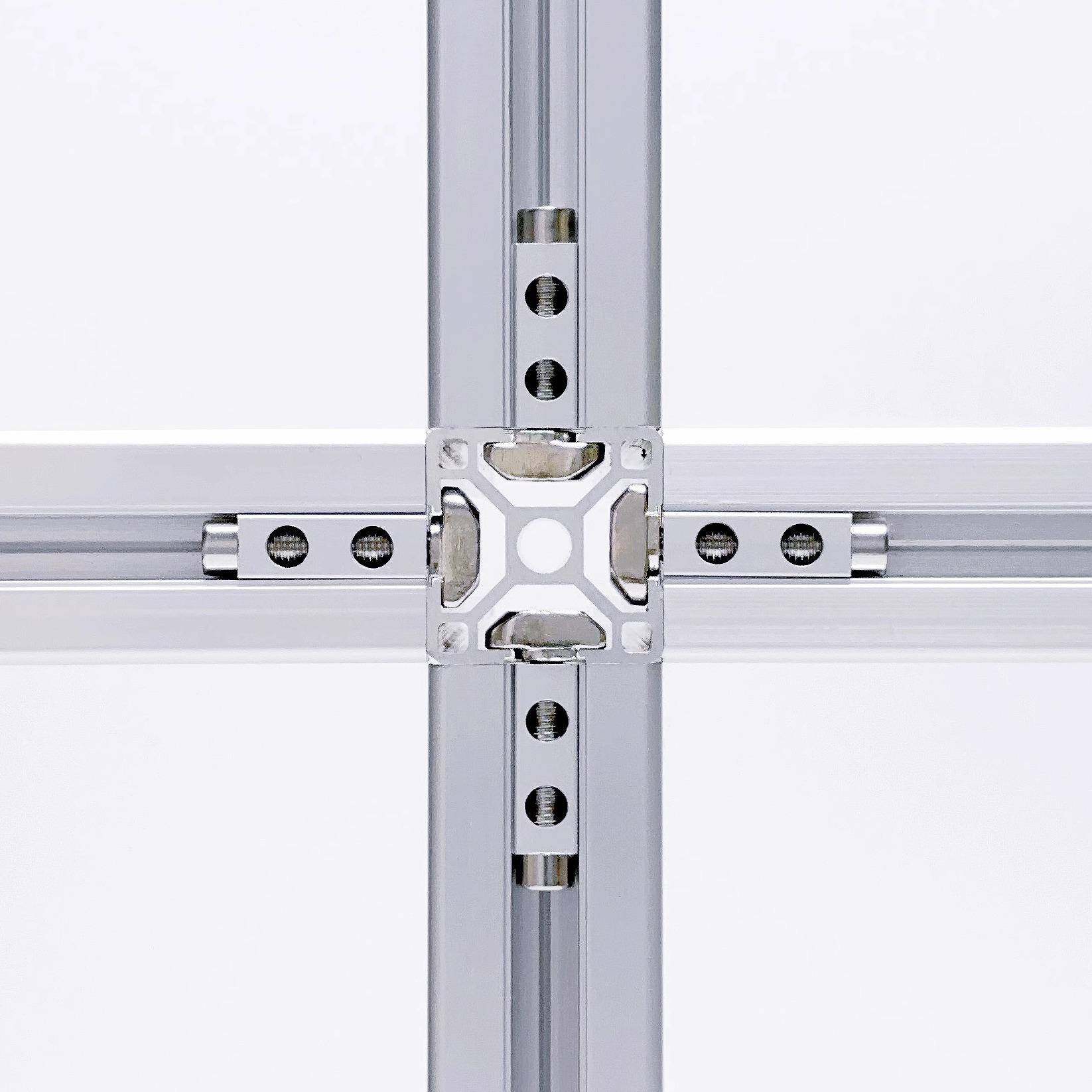 【原创设计】铝型材滑块连接件｜快速内置隐藏连接件无需打孔攻丝