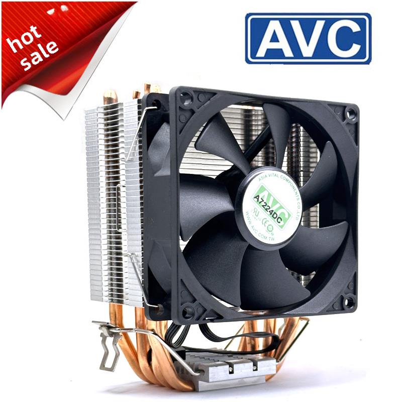 Avc4铜管Cpu散热器1150 amd12代1700Pin X79 X99台式电脑静音风扇