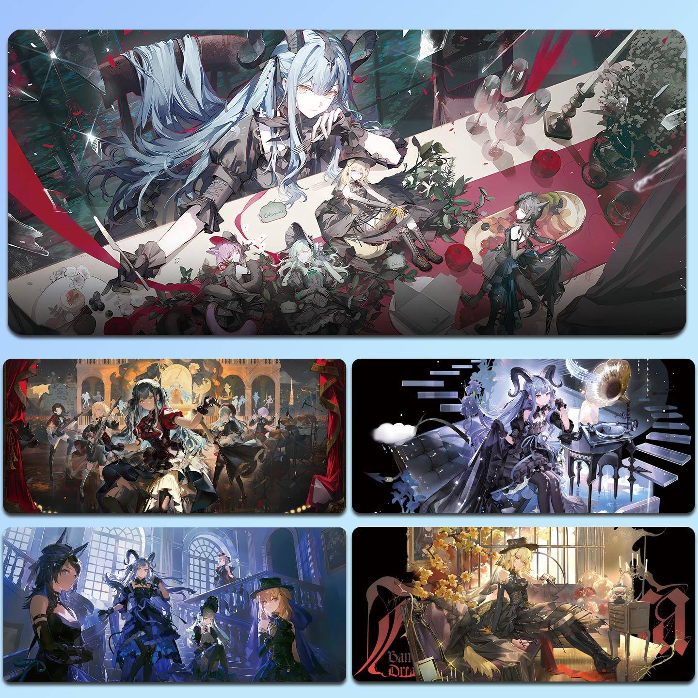 明日方舟鼠标垫超大号二次元键盘垫电竞游戏办公电脑桌垫周边定制