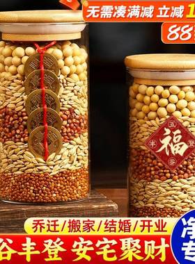 五谷丰登杂粮摆件乔迁之喜新居布置装饰搬家入宅仪式用品入伙礼物