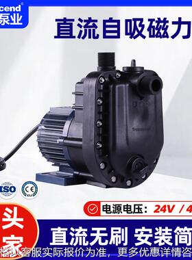 厂家直销直流自吸磁力泵 耐腐蚀塑料自吸高效节能DC24V48V磁力泵