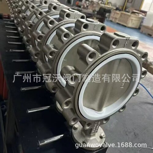 不锈钢凸耳对夹式软密封蝶阀 LTD371X-16Q支耳式美标国标船用蝶阀