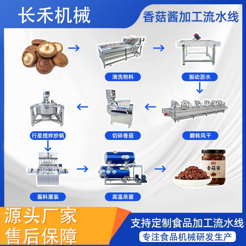 全自动酱料加工设备 香菇酱辣椒酱生产全套机械 酱料全自动杀菌机