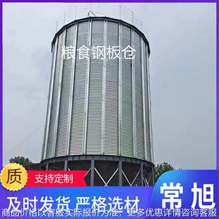 河北粮食储存罐 大型粮食钢板仓 锥底30-18000吨钢板粮仓