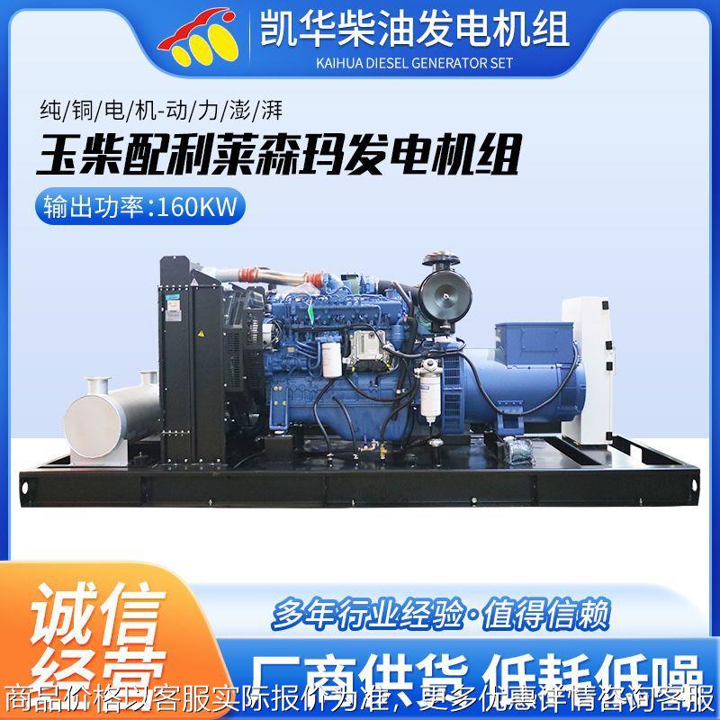 160柴油发电机配利莱森玛工地消防养殖静音机组