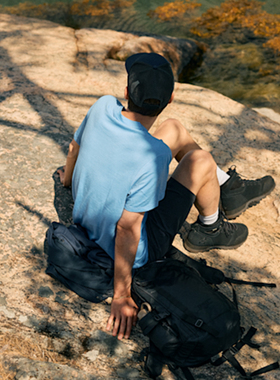 Haglöfs火柴棍Kaise Wool Tee男子户外美利奴羊毛休闲短袖T恤