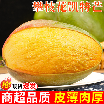 【限时特价】正宗四川攀枝花凯特芒果新鲜现摘特大香甜水果10包邮