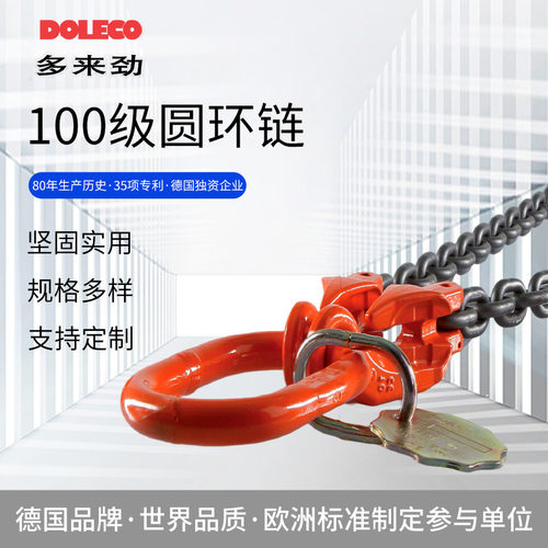 德国多来劲100级高强度 强力环羊角吊钩 调节器 单腿四腿链条索具