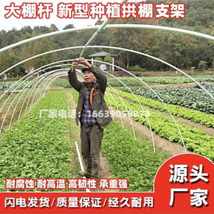 玻璃纤维拱棚支架遮阳网避雨农用薄膜果树爬藤蔬菜大棚支架搭架杆
