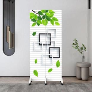 新中式 家用屏风隔断屏障玄关背景墙房间卧室入户办公室简易折叠