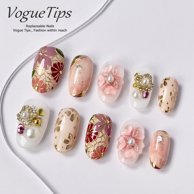 VogueTips新中式国风手工穿戴甲