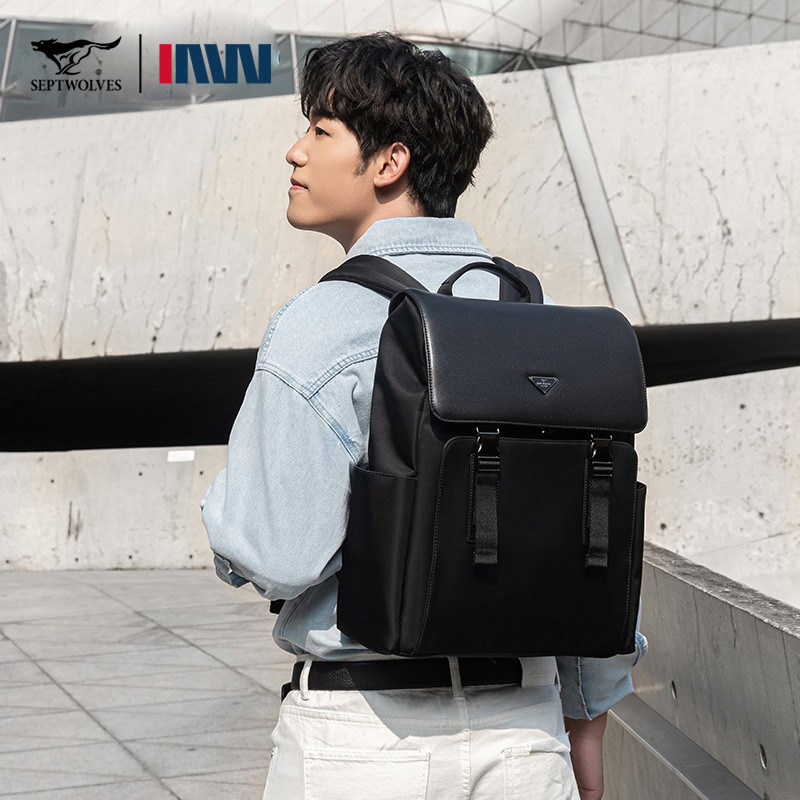 七匹狼狼族履途背包男士双肩包2026新款潮时尚休闲大容量旅行书包