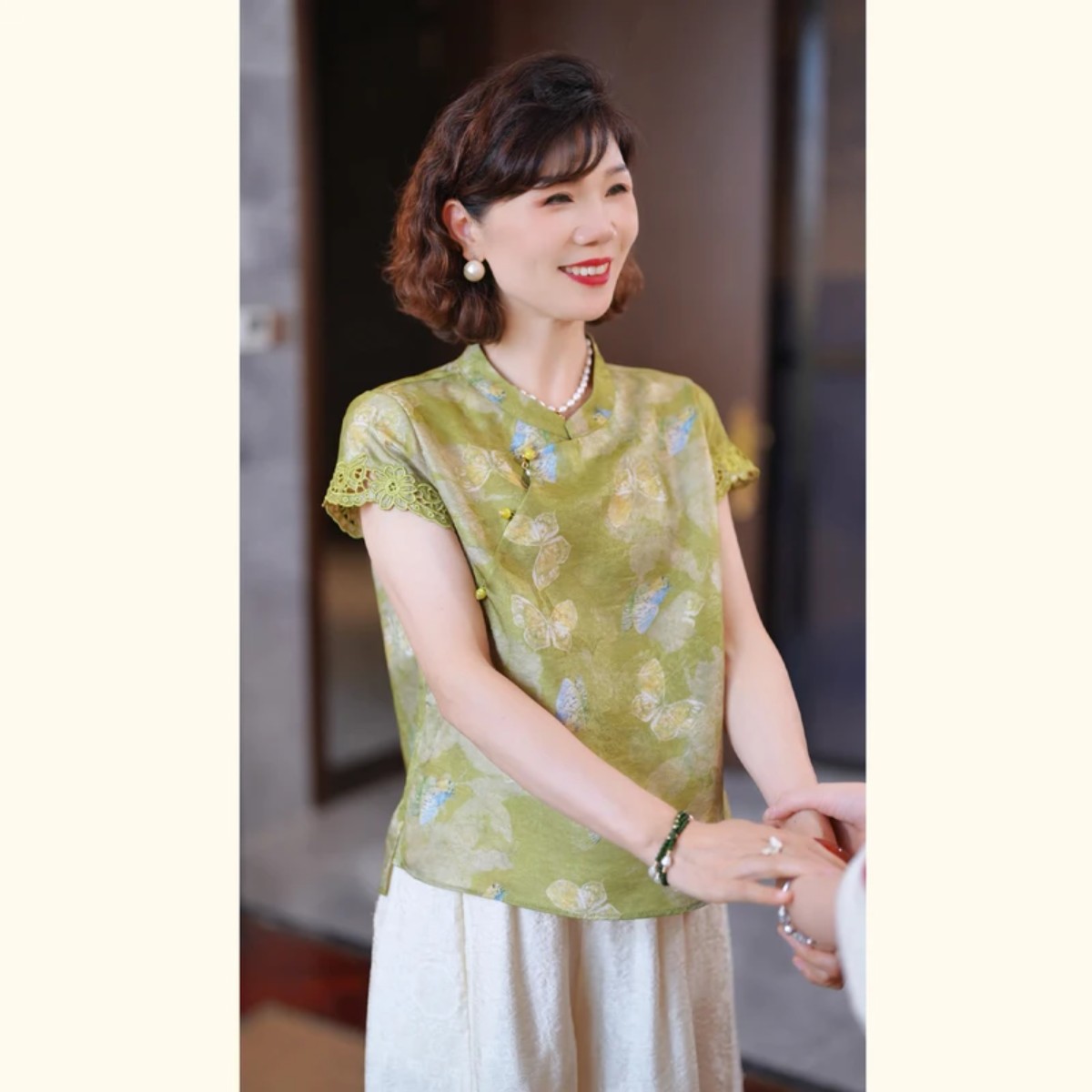 梧桐美姨夏装洋气套装时尚妈妈装