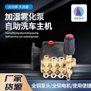 高压柱塞泵清洗泵陶瓷高压泵头120kg高压喷雾泵环卫降尘园林雾化