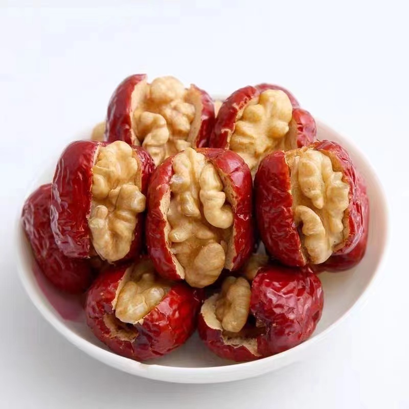 【100包/50包】新疆灰枣夹核桃小灰枣核桃仁夹心枣抱抱枣坚果零食